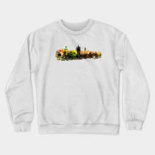 Prague art #praga #prague Crewneck Sweatshirt